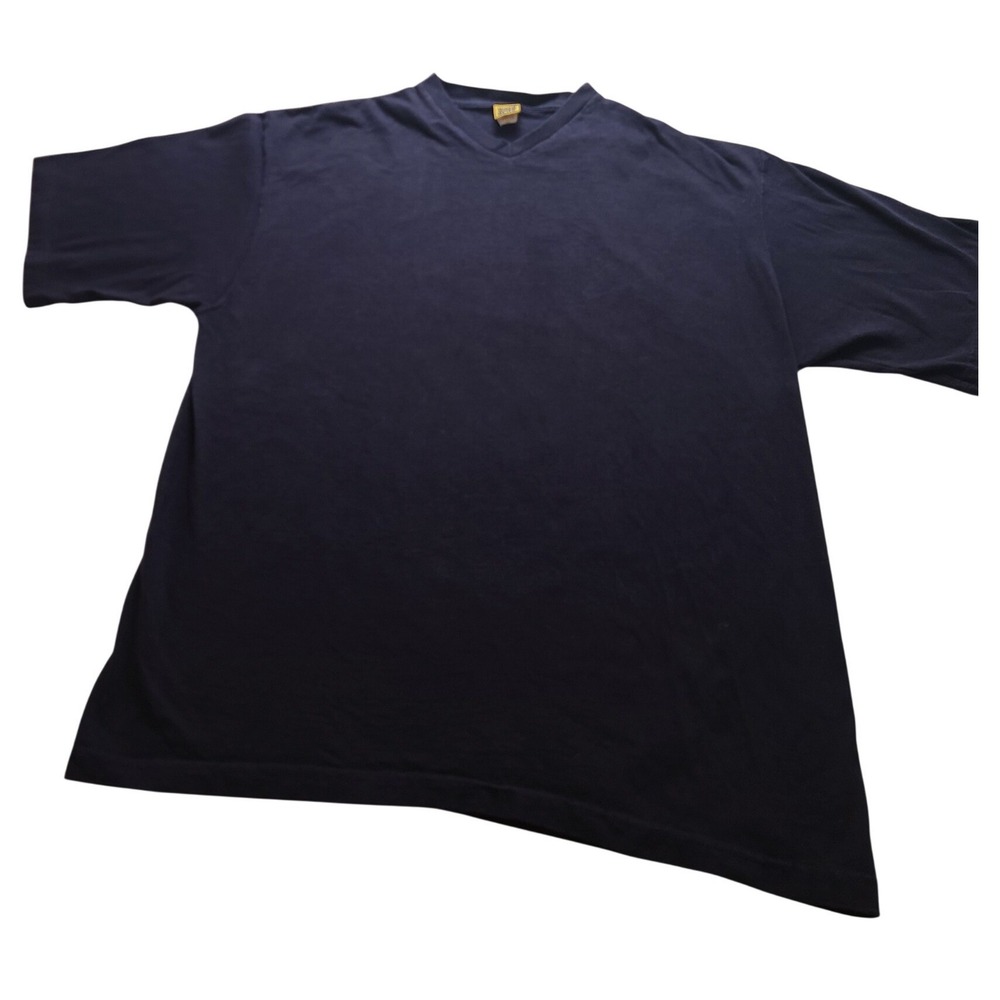 North West Blue Men's XL Navy Blue V-Neck Short Sleeve Cotton T-Shirt USA